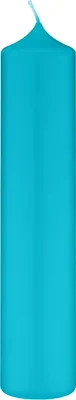 Produktbild von Altarkerzen 10% BW Anteil (Bienenwachs Kerzen) Ocean Blau 300 x Ø 50 mm, 4 Stück, Kerzen mit Dornbohrung in RAL Kerzengüte Qualität
