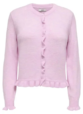 Produktbild von JDY Damen Jdyletty L/S On Frill Cardigan KNT Noos, Pink Lady, S EU