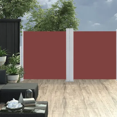 Produktbild von The Living Store Ausziehbare Seitenmarkise Braun 120 x 600 cm