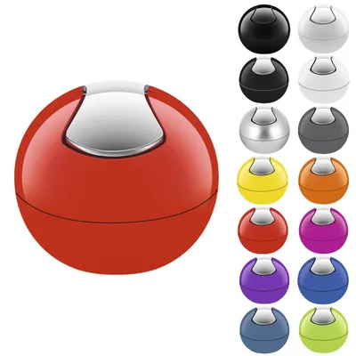 Immagine prodotto di spirella coperchio girevole bidone Bowl 1 l rosso cromo lucido