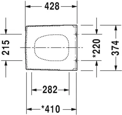 Produktbild von Duravit WC-Sitz VERO mit Absenkautomatik, abnehmbar weiß 0067690000