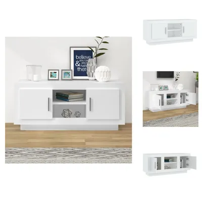 Obrázek produktu pro vidaXL TV skříňka bílá 102x35x45 cm materiál na bázi dřeva - TV nábytek