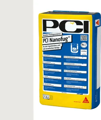 Obrázok produktu pre PCI Nanofug variabilná flexibilná škárovacia malta 15 kg vrece č. 16 strieborno-sivá
