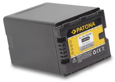 Produktbild von Patona Akku kompatibel mit Panasonic VW-VBN390 3300 mAh / 23,8 Wh / 7,2V