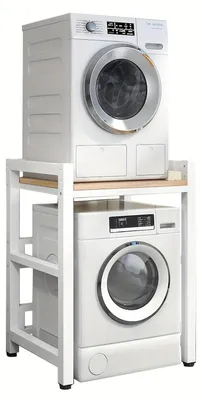 Image de Étagère pour lave-linge - Rangement pour lave-linge - Étagère surélevée pour lave-linge - Planche de rangement pour lave-linge