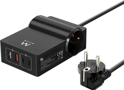 Image de Station de charge USB GaN Ewent EW3992 65W