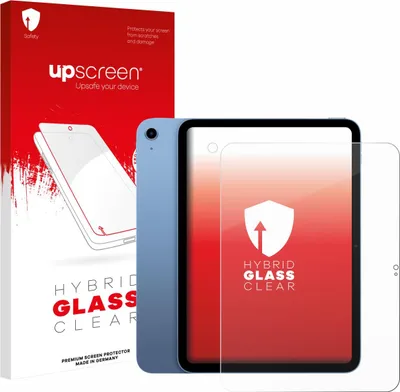 Produktbild von upscreen Schutzglas für Apple iPad 10.9" 2022 10. Gen. (Display+Kamera) Schutzfolie Panzer Folie Glas Display Schutz klar