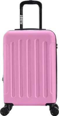 Produktbild von Flexot® Trolley - Handgepäck Koffer M Rosa – Aluminium-Teleskopstange, ABS-Hartschale, erweiterbar 20%, Größe M, 360° Rollen – Koffer, Rollkoffer, Bordcase, Suitcase, Luggage