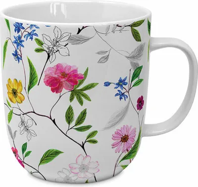 Image de PPD Flower Power Single Mug, mug, tasse à thé, tasse à café, tasse à café, New Bone China, 400 ml, 164101618