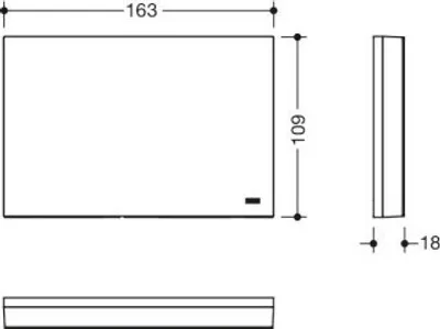 Produktbild von HEWI 900.51.00360 AS Montageplatte m. Abdeckung, plvb,