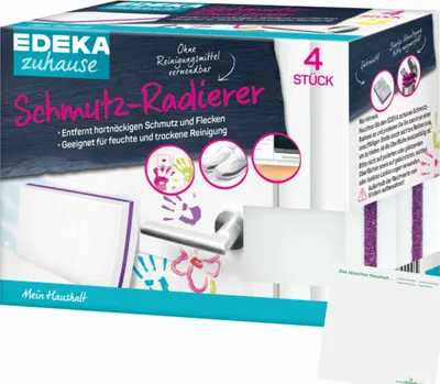 Produktbild von Edeka Schmutz-Radierer 4 Stück + usy Block
