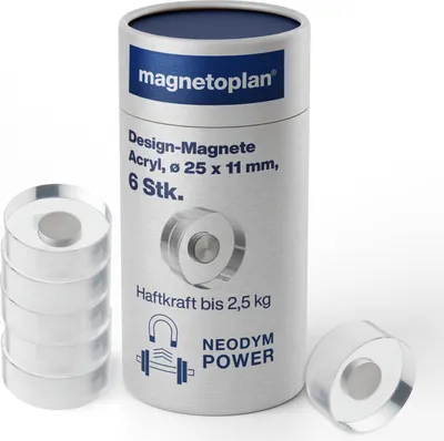 Produktbild von Design Magnete Acryl 25mm 6St