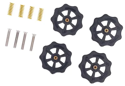 Heizbett-Nivelliermuttern-Set, 4 Stück, für 3D-Drucker, ABS/Stahl