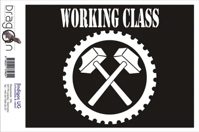 Produktbild von Aufkleber / Autoaufkleber - JDM / Die cut / Auto / OEM - Working class - 210x210mm silber - Heckscheibe / Heckscheibenaufkleber