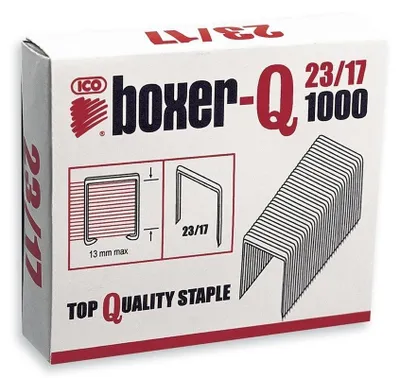 Produktbild von Spony do sešívačky Boxer-Q, 23/17, 1 000 ks