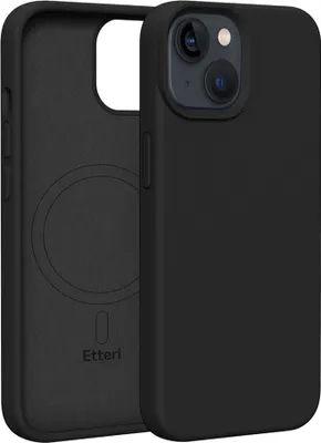 Produktbild von Etteri Silikon Mag Cover für iPhone 13 6,1" Handyhüllen Schwarz