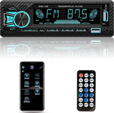 Produktbild von Autoradio – 1 DIN – Doppel-Bluetooth 5.1 – Sprachsteuerung – RDS/FM/AM