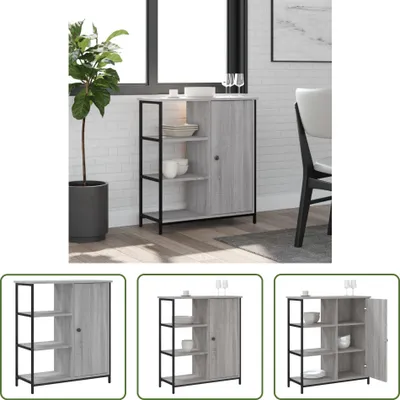 Produktbild von The Living Store Sideboard Grau Sonoma 70x30x80 cm Holzwerkstoff