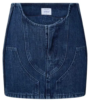Productafbeelding van Off White - Minirok voor dames, denim, model GT22089 (maat 32 EU), blauw