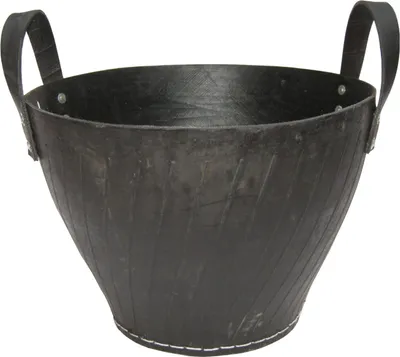 Image de Metrox 991-70 Panier en caoutchouc 41/25x36cm en pneus usagés recyclés, noir