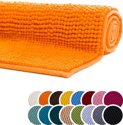 Produktbild von liebling - Badteppich, 60 x 100 cm, Fußbodenheizung geeignet, 100% Mikrofaser, orange