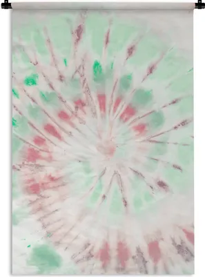 Produktbild von MuchoWow® Wandteppich Wandbehang Krawattenfärbung - Muster - Rosa 60x90 cm Tapisserie Dekoration Wandtuch - Foto-Teppich - Abwaschbar