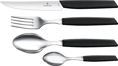 Immagine prodotto di victorinox coltelleria - Set tavola 24 pezzi manico nero - Swiss Modern