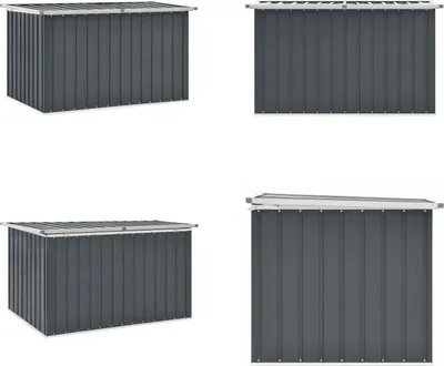 Obrázek produktu pro vidaXL Zahradní box šedý 149 x 99 x 93 cm - Úložný box - Úložné boxy - Zahradní box na polštáře - Zahradní boxy na polštáře