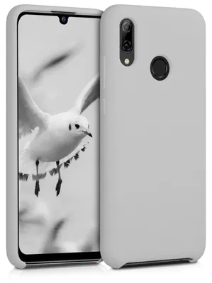 Produktbild von kwmobile Handyhülle für Huawei P Smart (2019) Hülle - Case Silikon - Kabelloses Laden - Schutzhülle Cover in Hellgrau matt