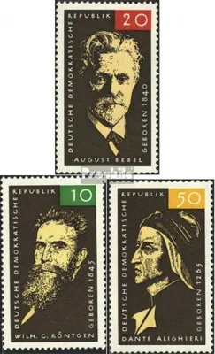 Produktbild von Briefmarken DDR 1965 Mi 1089,1096,1097 (kompl.Ausgabe) postfrisch 125.Geburtstag von Bebel