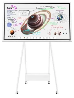 Immagine prodotto di Samsung Flip Pro WM55B lavagna a fogli mobili con carrello rotante STN-WM55R e - 139,7 cm - 55