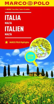 Immagine prodotto di Mappa stradale dell'Italia, scala 1:800.000, marchio Marco Polo