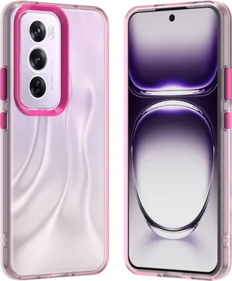 Produktbild von Handyhülle für Oppo Reno12 Schlank Durchscheinend Matt Stoßfest Schutzhülle Rot