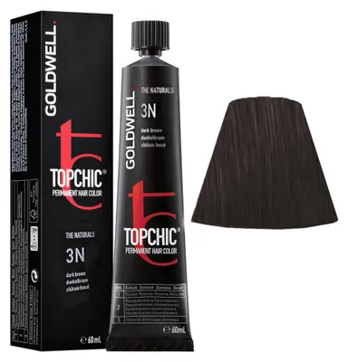 Immagine prodotto di Goldwell Topchic Tube 3N Dark Brown  60ml - colore permanente in tubo