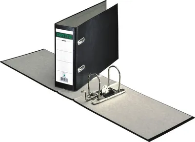 Produktbild von Ordner A5 quer 70mm PP-kaschiert schwarz Packung mit 15 Stück