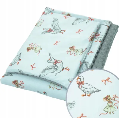 Produktbild von Kerstin Minky Decke Kissen Set Kindergarten 100x135 cm