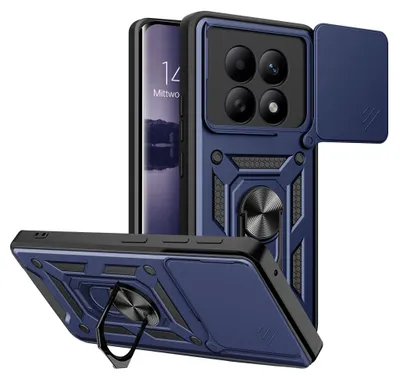 Produktbild von Armor Handyhülle für Xiaomi Redmi Note 15 / 15 5G Kameraschutz Handy Panzer Case Cover Schutzhülle Outdoor Farbe: Blau