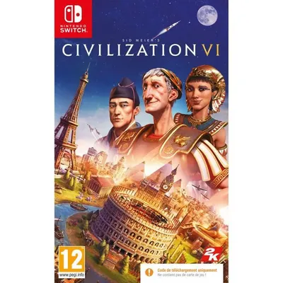 Produktbild von 2K Sid Meier's Civilization VI - Code in a Box, Nintendo Switch, E10+ (Jeder über 10 Jahre), Physische Medien