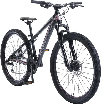 Produktbild von BIKESTAR Alu Mountainbike 27.5 Zoll | 21 Gang Hardtail Sport MTB 14 Zoll Rahmen Scheibenbremse Federgabel | Blau Rosa