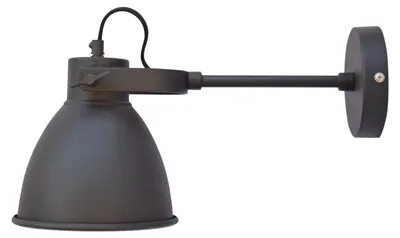 Zdjęcie produktu dla Kinkiet Dock, średnica 17 cm, styl vintage, kolor czarny