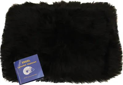 Produktbild von Sitzauflage Diana aus Lammfell hochwollig Schwarz 30x40cm
