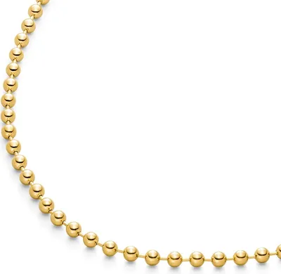 Produktbild von Boccia 08087-0245 Damen-Halskette Kugelkette Titan Vergoldet 4 mm