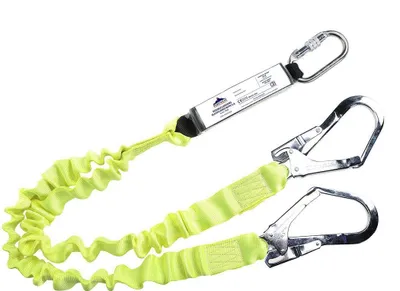 Produktbild von Portwest - "FP52" Doppelter Lanyard Stoßdämpfer PW970 (Einheitsgröße) (Gelb)