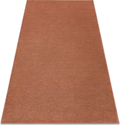 Produktbild von Teppich SOFTY glatt, einfarbig Terrakotta  orange 200x290 cm