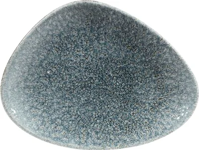 Produktbild von CHURCHILL Raku Topaz Blue Teller flach, triangle, Länge: 200 mm