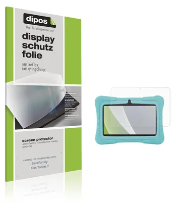 Produktbild von 2x Schutzfolie für SaveFamily Kids Tablet 7 matt Displayschutzfolie Folie Display Schutz dipos
