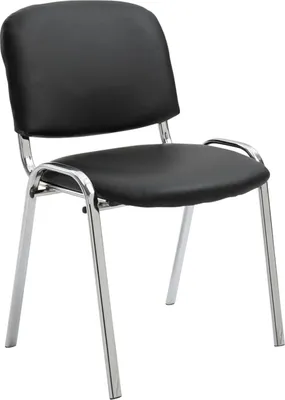 Produktbild von Besucherstuhl Ken C Kunstleder schwarz
