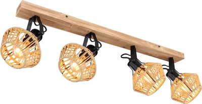Produktbild von Globo Lighting Strahler Metall dunkelbraun, 4x E27