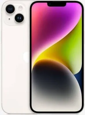 Produktbild von Apple iPhone 14 Plus Smartphone, 128 GB, Weiß, 5G, 6,7 Zoll, iOS 16, Satellitenbasiert