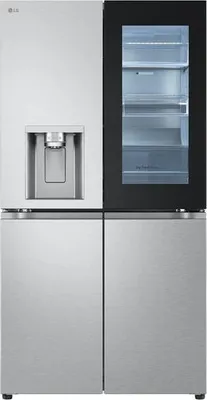 Zdjęcie produktu dla LG GMG960MBJE, Wolnostojący, Typ amerykański, Srebrny, Metal Sorbet, Drzwi na drzwiach, Dotyk
